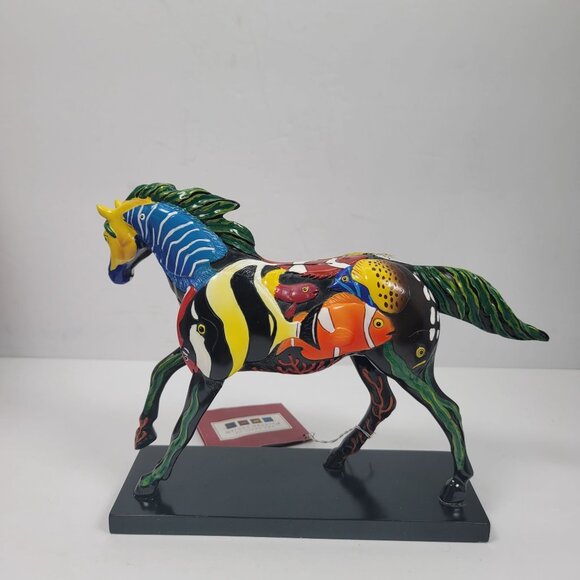 Trail Of Painted Ponies Tropical Reef Horse Figurine By Holman 2005 - Picture 4 of 7